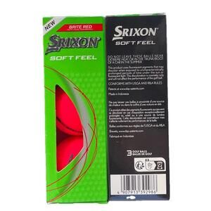Srixon Soft Feel Golf Balls (Brite Red, 2 Sleeves Total 6 Balls) NIB